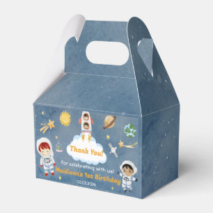 Outer Space Planets & Rocket Ship Birthday Party Favor Boxes