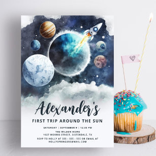 Set of 5 Outer Space First Birthday Party Decoration – MY LITTLE ASTRONAUT