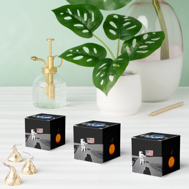 Outer Space Planets ,Shepard Moon Landing, Favor Boxes (Multiple)