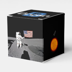 Outer Space Planets ,Shepard Moon Landing, Favor Boxes
