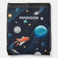Outer Space Planets Shuttle Personalized Pattern
