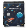 Outer Space Planets Shuttle Personalized Pattern Drawstring Bag
