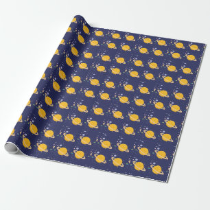\Outer Space Planets Wrapping Paper
