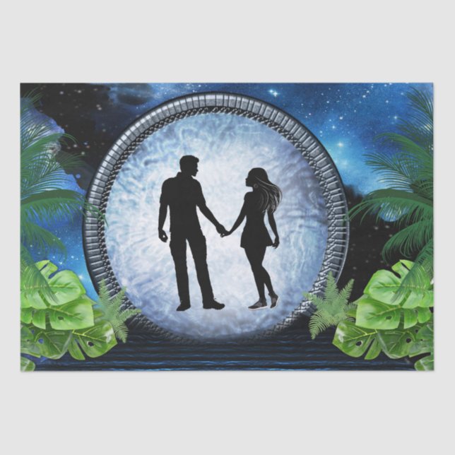 Outer Space Portal   Tissue Paper (Front)