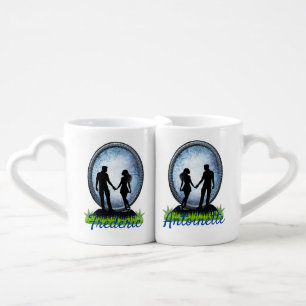 Outer Space Portal Wedding Gift Coffee Mug Set