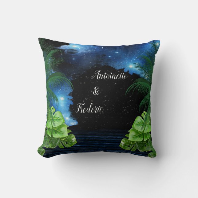 Outer Space Portal Wedding Home Decor Throw Pillow (Front)