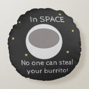 Outer space possibilities round pillow