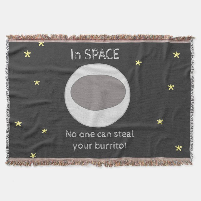 Outer space possibilities throw blanket (Front)