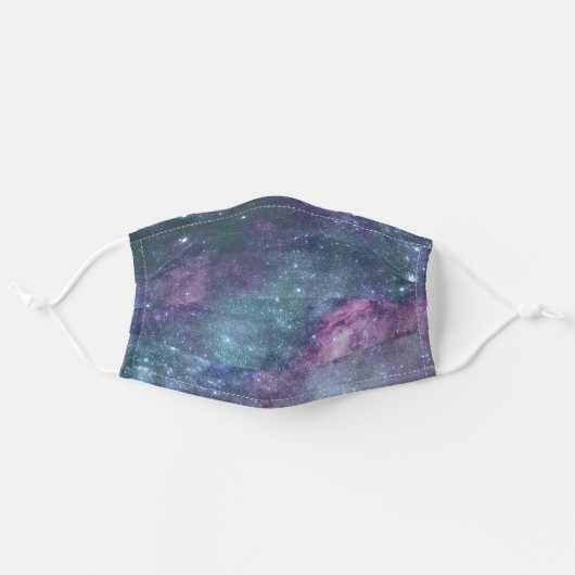 Outer Space Print Cloth Face Mask - fhmb (Front, Unfolded)
