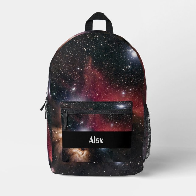 Outer Space Printed Backpack (Front)