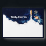 Outer Space Rocket First Birthday Envelope<br><div class="desc">Outer Space birthday-themed collection for your perfect celebration. Whimsical watercolors and modern typography complement the design. Personalize with your details easily and quickly,  press the customize it button to further re-arrange,  and format the style and placement of the text.</div>