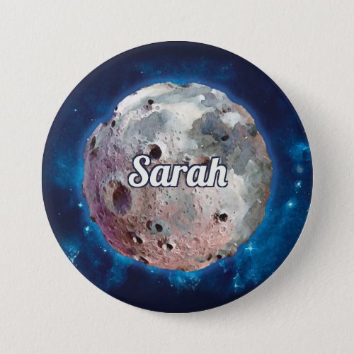 Outer Space Rocket Planets Galaxy Guest Button