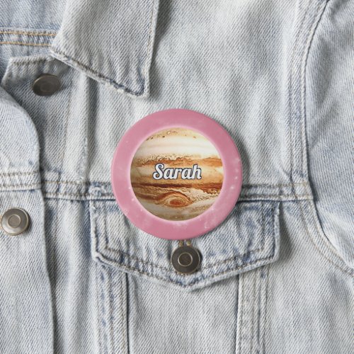 Outer Space Rocket Planets Galaxy Guest Button