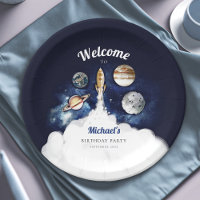 Outer Space Rocket Planets Galaxy