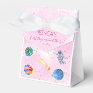 Outer Space Rocket Planets girl Birthday Favor Boxes