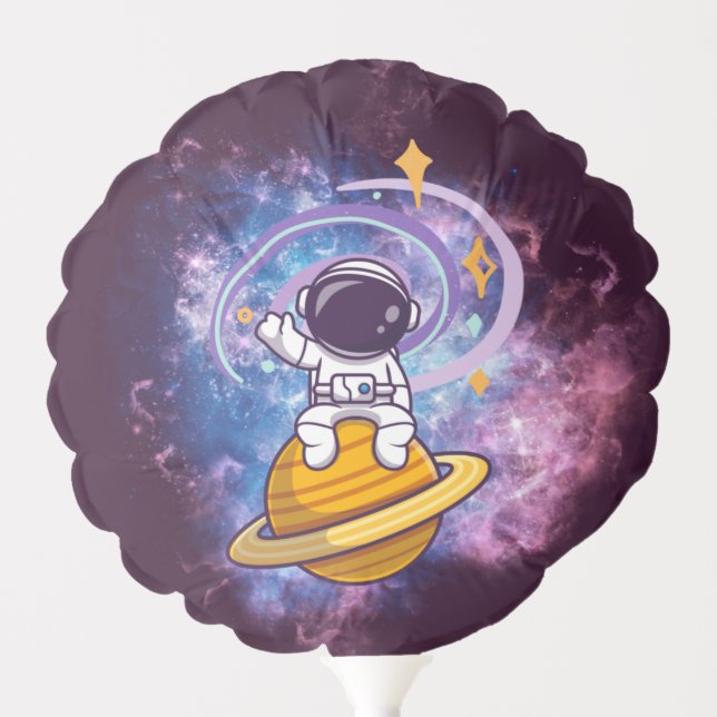  Outer Space Rocket Theme Party Astronaut  Balloon (Front)