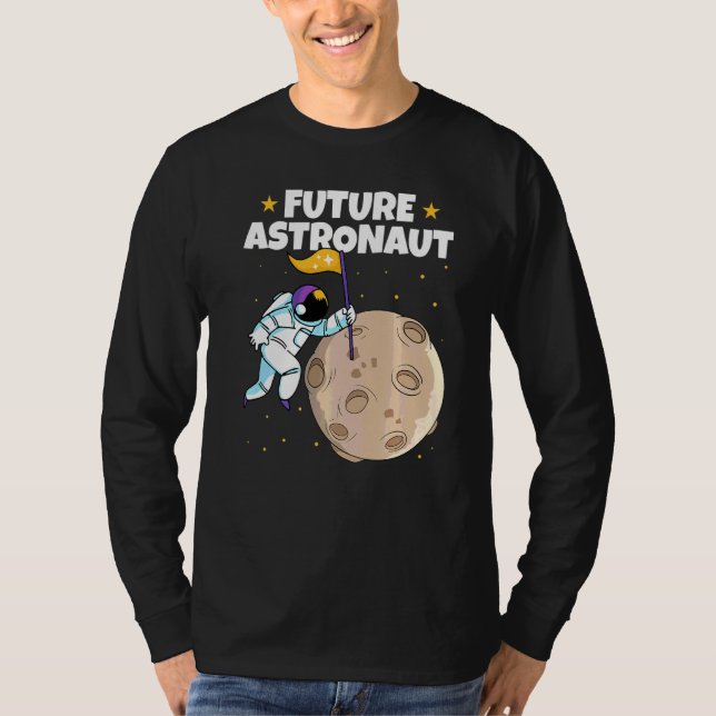 Outer Space Science Moon Landing Universe Future A T-Shirt (Front)