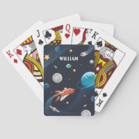 Outer Space Shuttle Moon Stars Personalized
