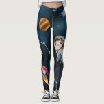 Outer Space Shuttle Night Stars Planet Leggings<br><div class="desc">Take a trip to the stars in these one-of-a-kind leggings! Featuring an array of sky-painted hues and beautiful prints of galaxies, our Outer Space leggings capture the wonders of the universe. Plus, with the images of orbiting satellites and terrestrial planets, you'll have a unique and stylish way to express your...</div>