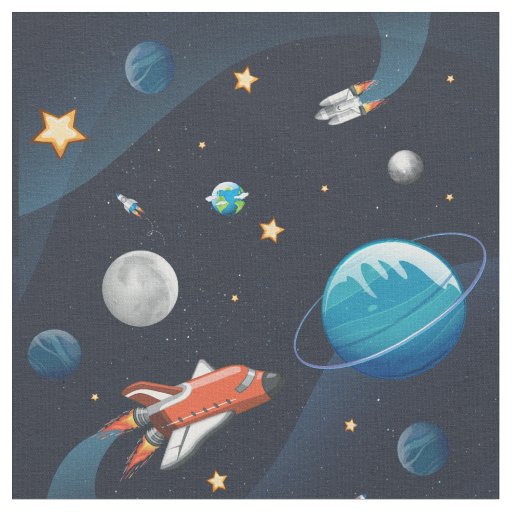 Outer Space Shuttle Travel in the Galaxy Fabric