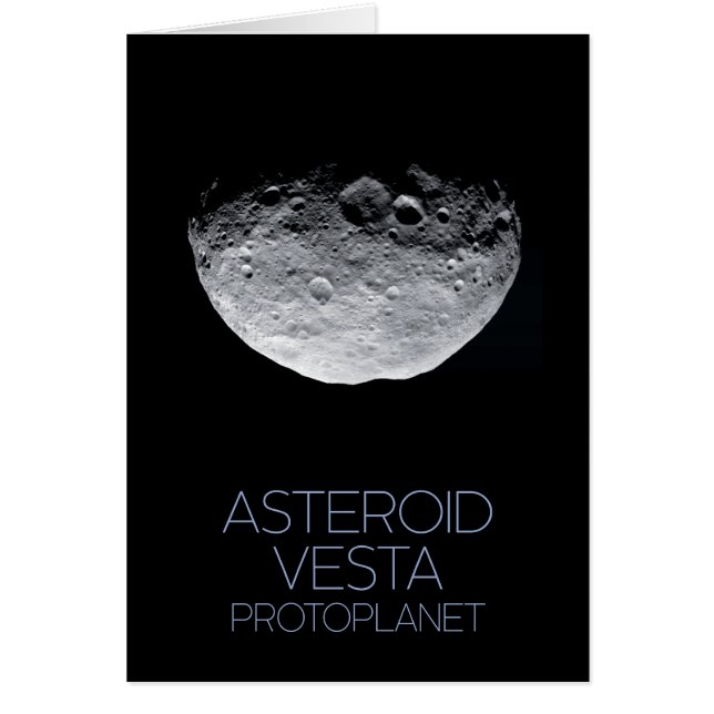 Outer Space, Solar System, Asteroid Belt, Vesta Cards (Front)