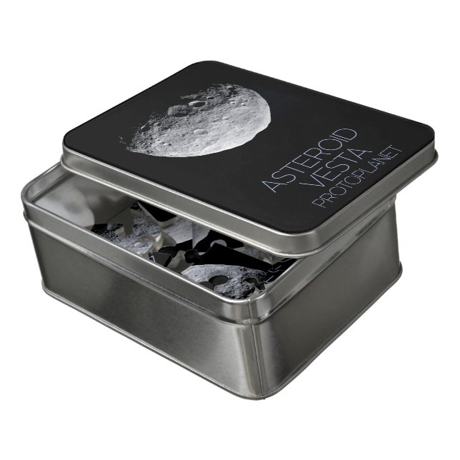Outer Space, Solar System, Asteroid Belt, Vesta Jigsaw Puzzle (Lid Open)