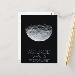 Outer Space, Solar System, Asteroid Belt, Vesta Postcard