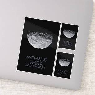 Outer Space, Solar System, Asteroid Belt, Vesta Sticker