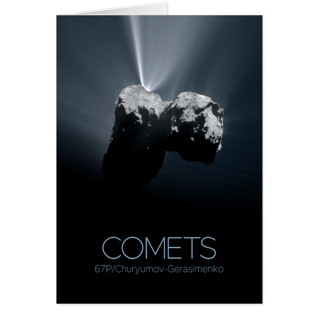 Outer Space, Solar System, Cosmos, Comets, 67P Cards (Front)