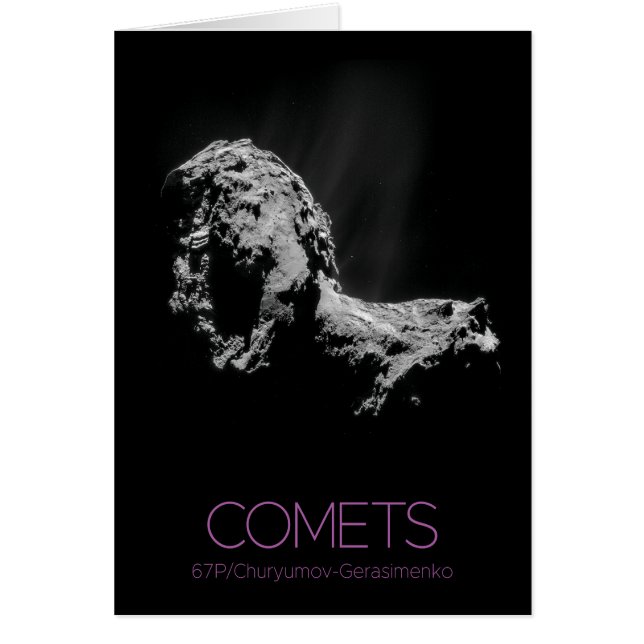 Outer Space, Solar System, Cosmos, Comets, 67P Cards (Front)