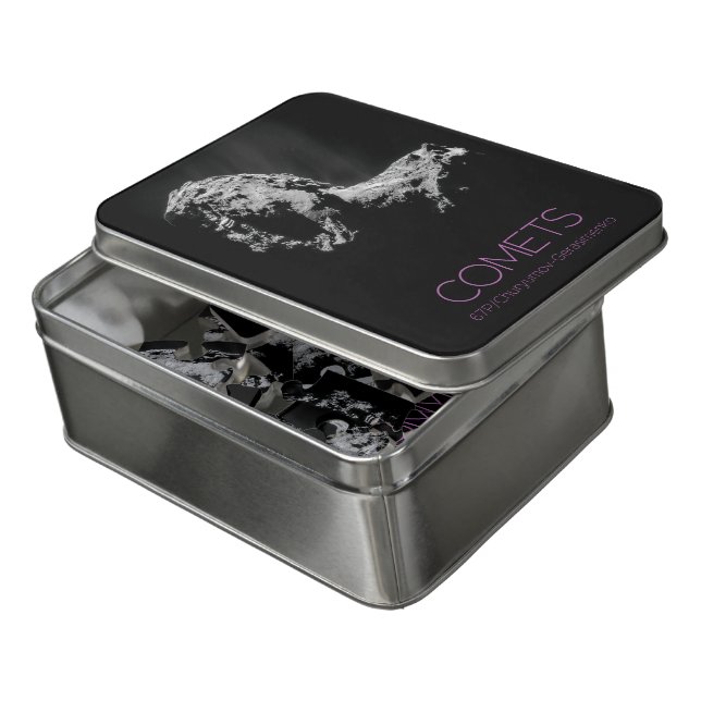 Outer Space, Solar System, Cosmos, Comets, 67P Jigsaw Puzzle (Lid Open)