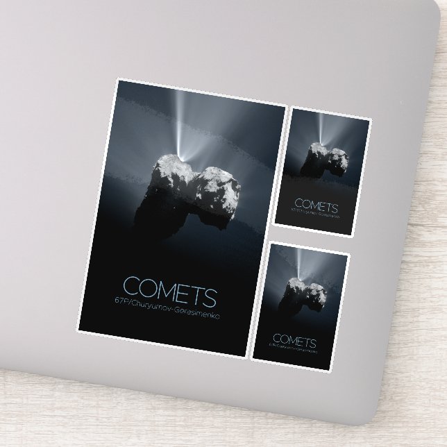 Outer Space, Solar System, Cosmos, Comets, 67P Sticker (Detail)