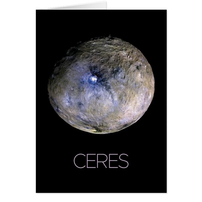 Outer Space, Solar System, Dwarf Planet Ceres Cards (Front)
