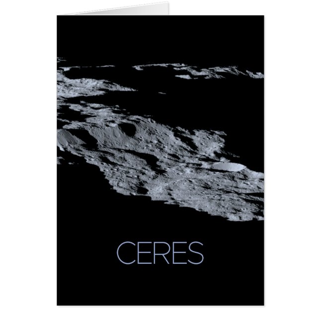 Outer Space, Solar System, Dwarf Planet Ceres Cards (Front)