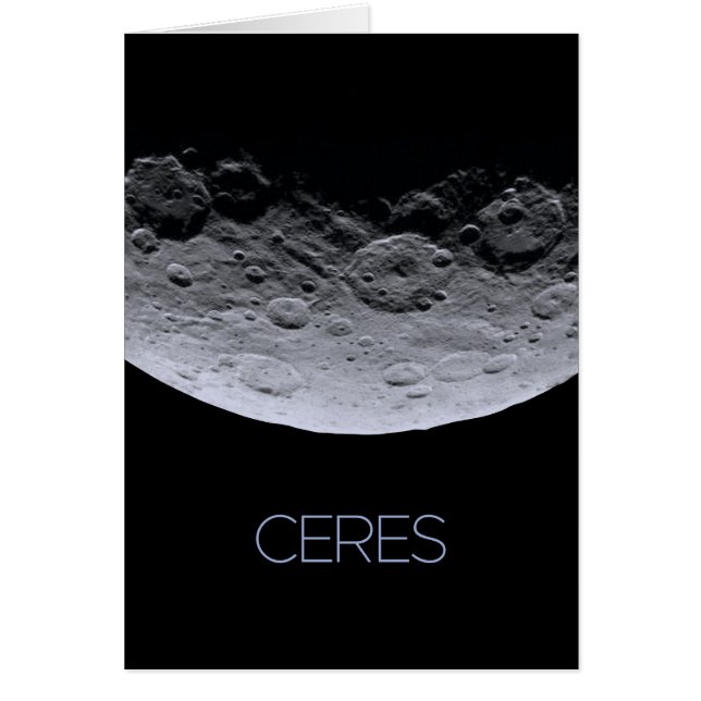 Outer Space, Solar System, Dwarf Planet Ceres Cards (Front)