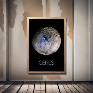 Outer Space, Solar System, Dwarf Planet Ceres Foam Board