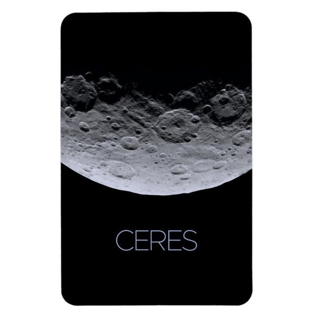 Outer Space, Solar System, Dwarf Planet Ceres Magnet (Vertical)