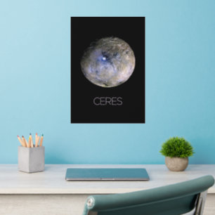 Outer Space, Solar System, Dwarf Planet Ceres Wall Decal