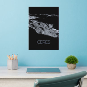 Outer Space, Solar System, Dwarf Planet Ceres Wall Decal