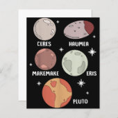 Outer Space Solar System Dwarf Planet For Kids (Front/Back)
