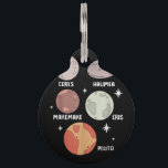 Outer Space Solar System Dwarf Planet For Kids Pet ID Tag<br><div class="desc">Outer Space Solar System Dwarf Planet For Kids</div>