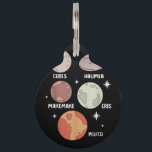 Outer Space Solar System Dwarf Planet For Kids Pet ID Tag<br><div class="desc">Outer Space Solar System Dwarf Planet For Kids</div>