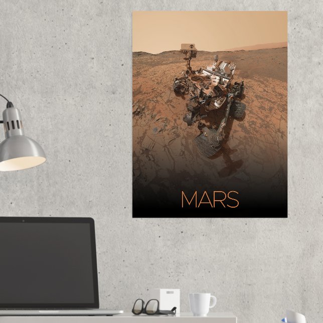 Outer Space, Solar System, Planet Mars, Curiosity Foil Prints (In Situ (Desk 2))