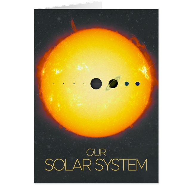 Outer Space, Solar System, The Sun and Planets Cards (Front)