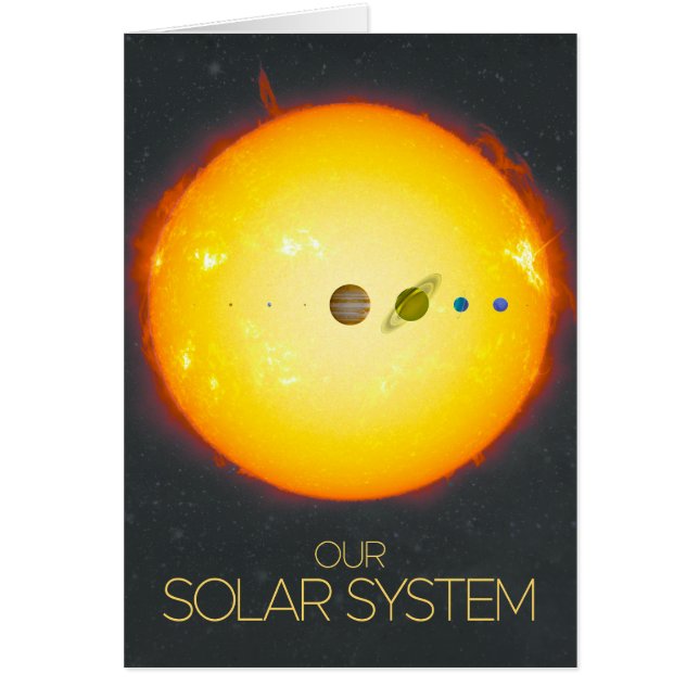 Outer Space, Solar System, The Sun and Planets Cards (Front)