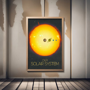 Outer Space, Solar System, The Sun and Planets Foam Board