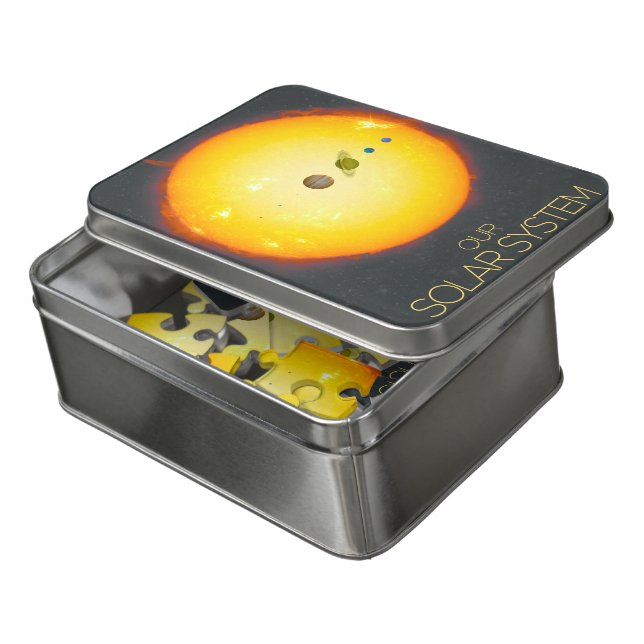 Outer Space, Solar System, The Sun and Planets Jigsaw Puzzle (Lid Open)