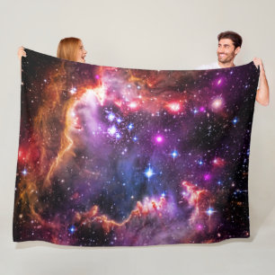 Outer Space Starry Wingtip, Small Magellanic Cloud Fleece Blanket