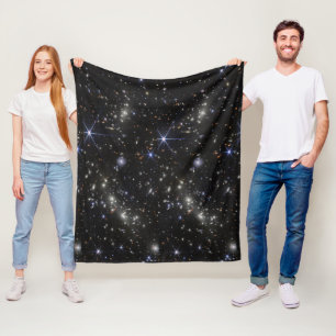Outer Space Stars Galaxies Solar System Fleece Blanket