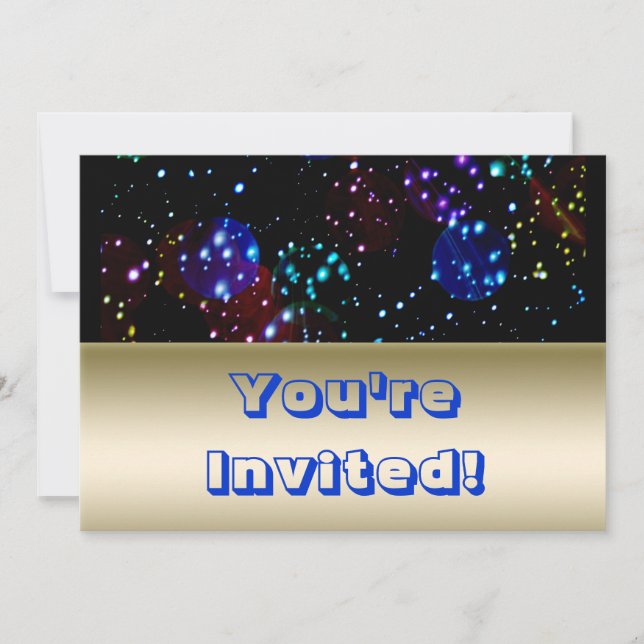 Outer Space Theme Party | Birthday Invitation (Front)